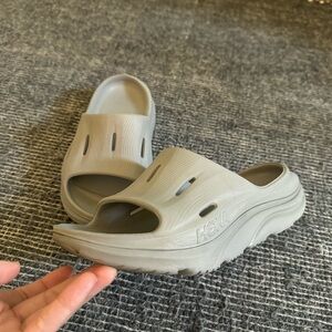 Hoka Gray Women's Sandals ORA Recovery Slide 3